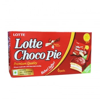 Lotte Choco Pie Premiym Quality (6 Packs x 25 gm )