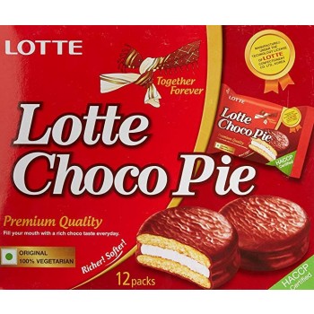 Lotte Chocopie Premium Quality (12 packs X 25gm)