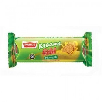 Parle Kreams Gold Pineapple Biscuits  - 105gm