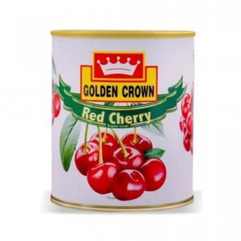 Golden Crown Red Cherry With Stem In syrup - 850 gm